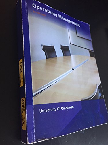 Operations & Supply Chain Management UC Custom Edition (Operations Management) (University of Cincinnati) (OM3080)