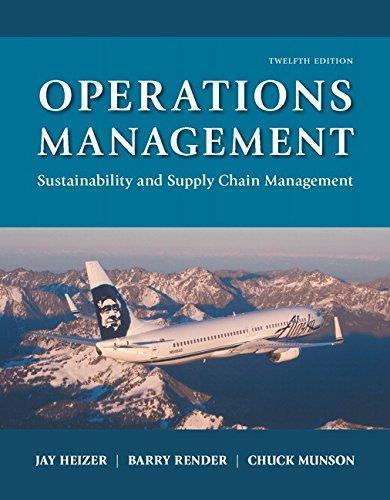 Operations Management Sustainability And Supply Chain Management 12Th Edition - 9780134130422