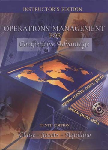 Operations management for competitive advantage