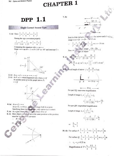 Optics DPP By BM Sharma
