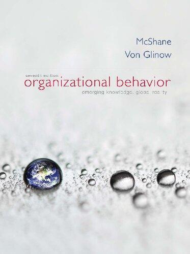 Organizational Behavior Emerging Knowledge Global Reality 7Th Edition