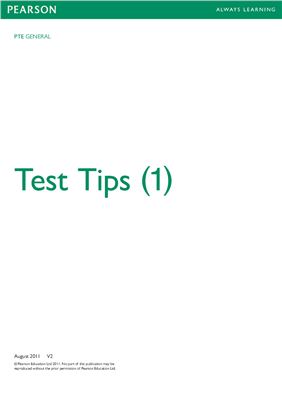 PTE General Test Tips (1) - Pearson Education