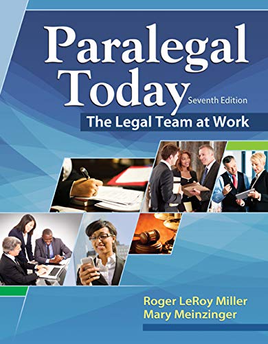 Paralegal Today: The Legal Team at Work - 7th Edition