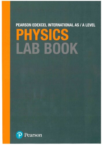 Pearson Edexcel International A Level Physics Lab Book - Steve Adams, Keith Bridgeman