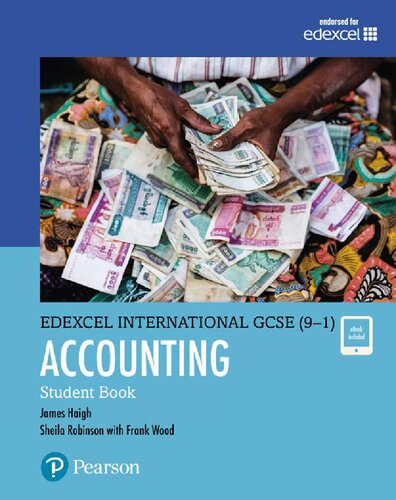 Pearson Edexcel International GCSE (9-1) Accounting Student Book  - James Haigh, Sheila I. Robinson