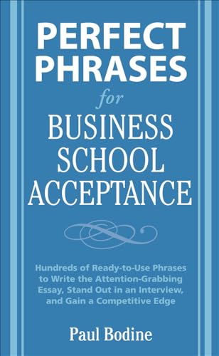 Perfect phrases for business school admission