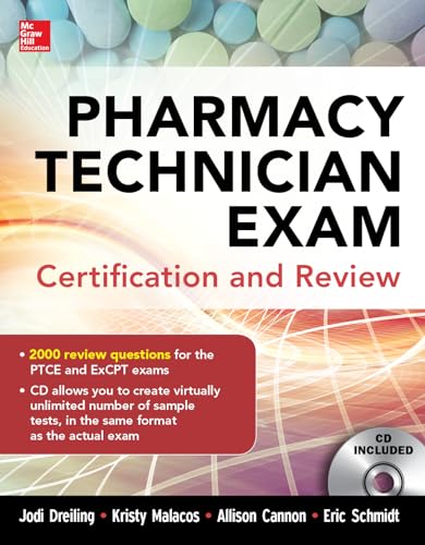 Pharmacy technician exam certification and review - 9780071826891