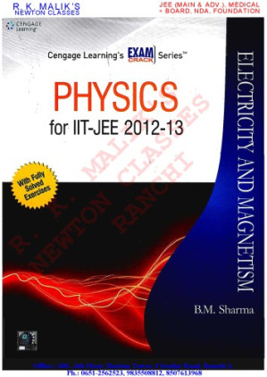 Physics for IIT-JEE 2012-2013: Electricity & Magnetism By B.M. Sharma