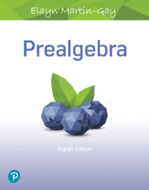 Prealgebra - K. Elayn Martin-Gay - 9780134708799