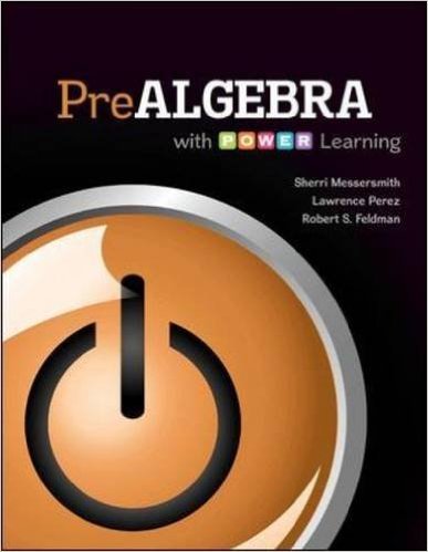 Prealgebra Math 351 by Sherri Messersmith, Lawrence Perez, Robert S. Feldman