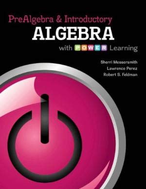 Prealgebra and introductory algebra with P.O.W.E.R. learning