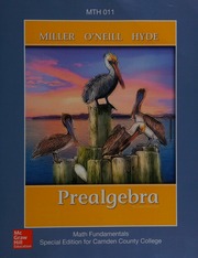 Prealgebra by Miller, Julie