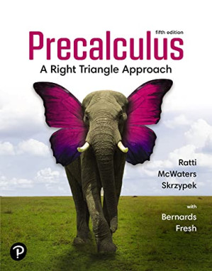 Precalculus: A Right Triangle Approach, 5th Edition - Ratti, McWaters, Skrzypek, Bernards, Fresh
