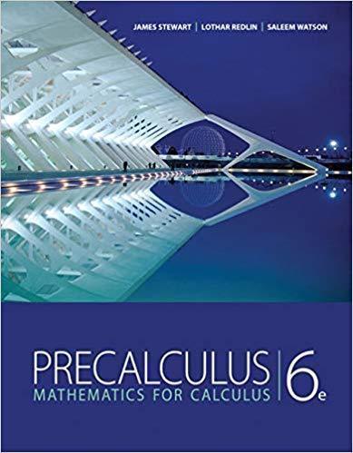 Precalculus Mathematics For Calculus 6Th Edition