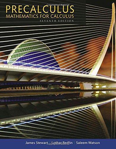 Precalculus Mathematics For Calculus 7Th Edition