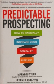 Predictable prospecting: how to radically increase your B2B sales pipeline