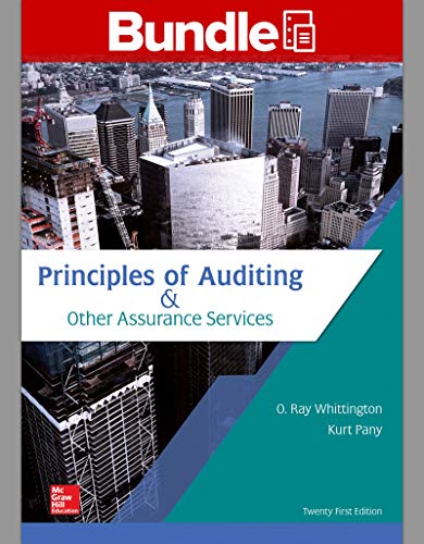 Principles of Auditing Other Assurance Services 21st Edition