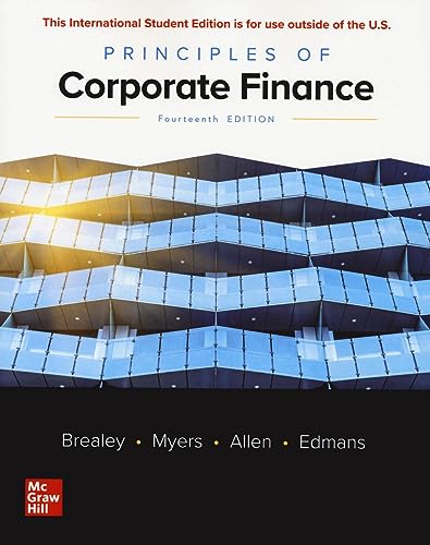 Principles of Corporate Finance (14th Edition, International Edition) - 9781265074159
