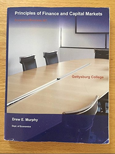 Principles of Finance and Capital Markets, Economics/Business 267