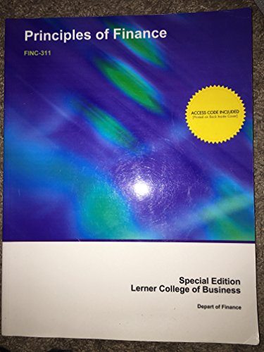 Principles of Finance for FINC-311 (Lerner College of Business)