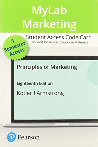 Principles of Marketing 18th Edition by Philip Kotler