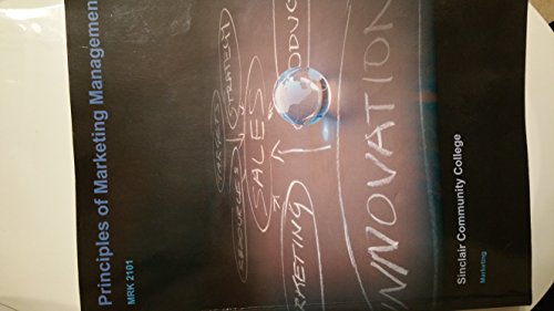 Principles of Marketing Management
