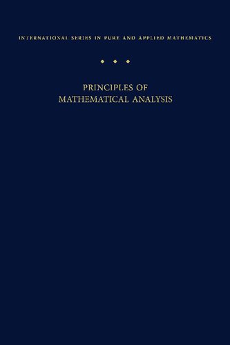 Principles of Mathematical Analysis By Walter Rudin, Anonymous Authors