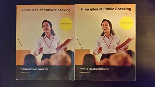 Principles of Public Speaking W/Access - CST 100 TNCC