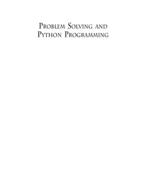 Problem Solving and Python Programming By E. Balagurusamy