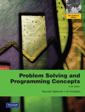 Problem solving & programming concepts - Sprankle, Maureen;Hubbard, Jim