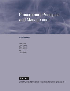 Procurement principles and management - Baily, Peter; Crocker, Barry; Farmer, David H.; Jessop, David; Jones, David - 9781292016054