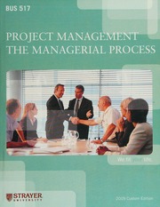 Project management: the managerial process - 9780077340933