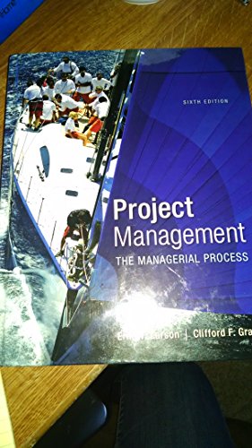 Project management: the managerial process - 9780078096594