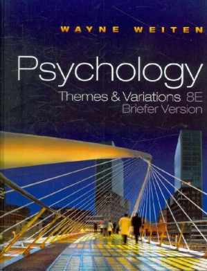 Psychology: Themes and Variations By Wayne Weiten - 9780538453028