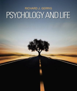 Psychology and Life - Richard J. Gerrig - 9780205859139