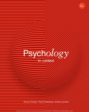 Psychology in Context - Stephen Kosslyn, Robin Rosenberg, Anthony Lambert