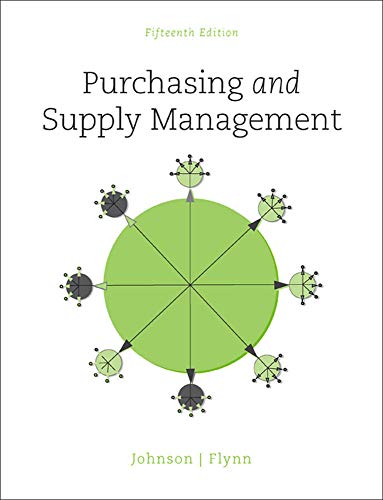 Purchasing and Supply Management - 15th Edition