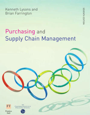 Purchasing and supply chain management - Kenneth Lysons & Brian Farrington