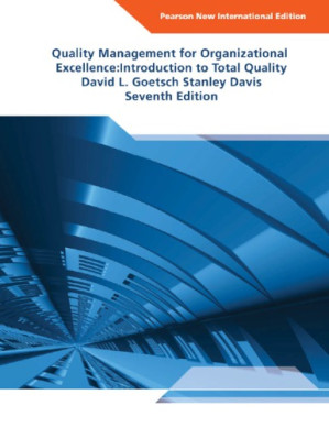 Quality Management for Organizational Excellence: Introduction to Total Quality - Goetsch, David L;Davis, Stanley