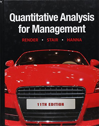 Quantitative Analysis for Management - 9780132149112