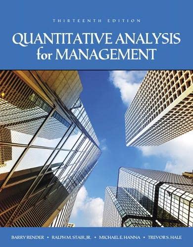 Quantitative analysis for management - 9780134543161