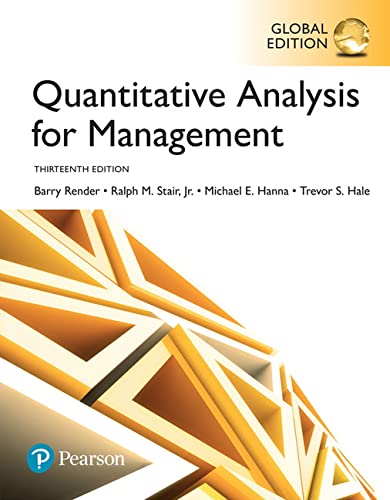 Quantitative analysis for management - 9781292217659