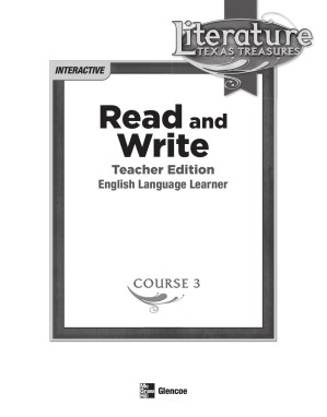 Read and Write Course 3 Teachers Edition - 9780078930867