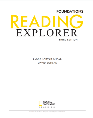 Reading Explorer Foundations (Third Edition) F By Becky Tarver - Chase, David Bohlke