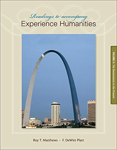 Readings to accompany Experience Humanities - 9780077494735