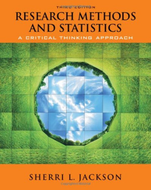 Research Methods and Statistics: A Critical Thinking Approach By Sherri L. Jackson - 9781423927228