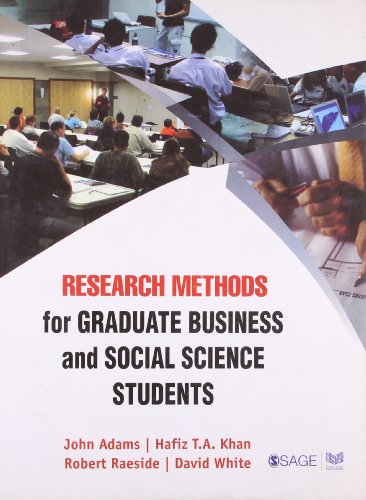 Research Methods for Graduate Business and Social Science Students - 9780761935896