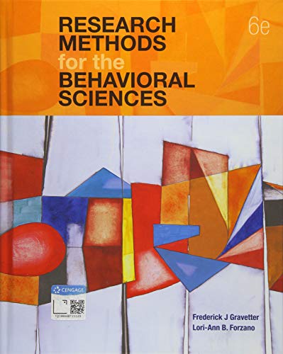 Research Methods for the Behavioral Sciences - 6th Edition