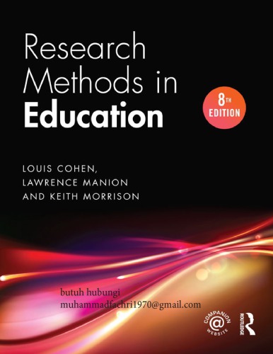 Research Methods in Education - Louis Cohen _ Lawrence Manion _ Keith Morrison