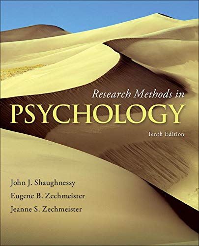 Research Methods in Psychology - 10th Edition